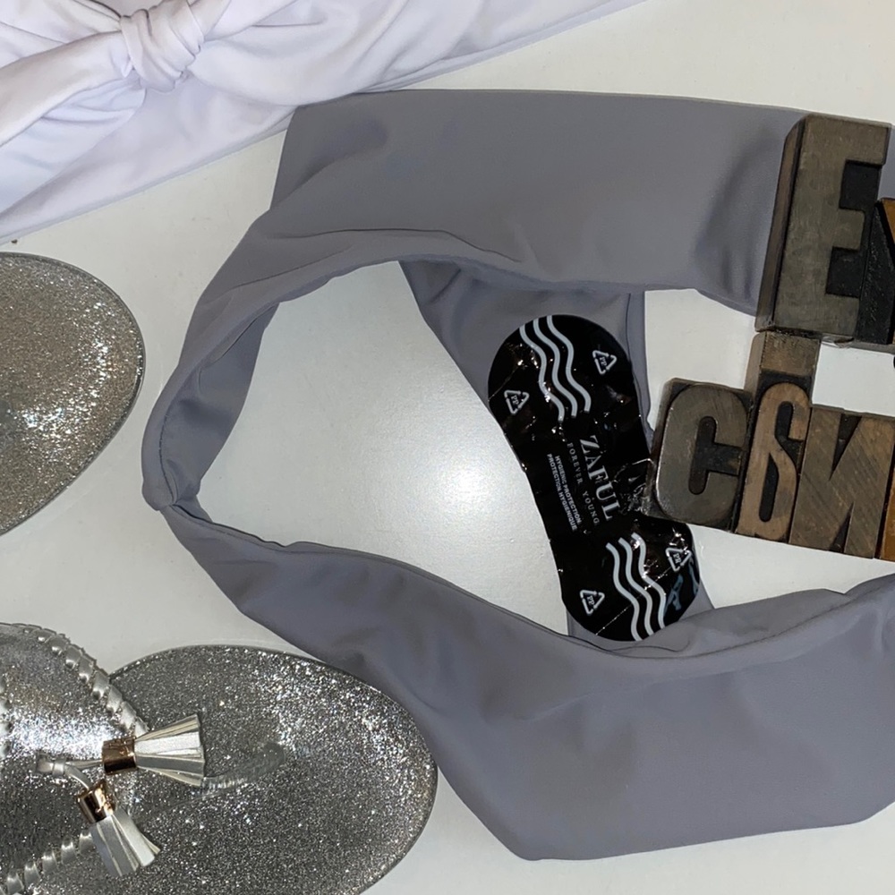 🆕🏊‍♀️ZAFUL Gray Bikini Swim Suit Bottom - Picture 4 of 8